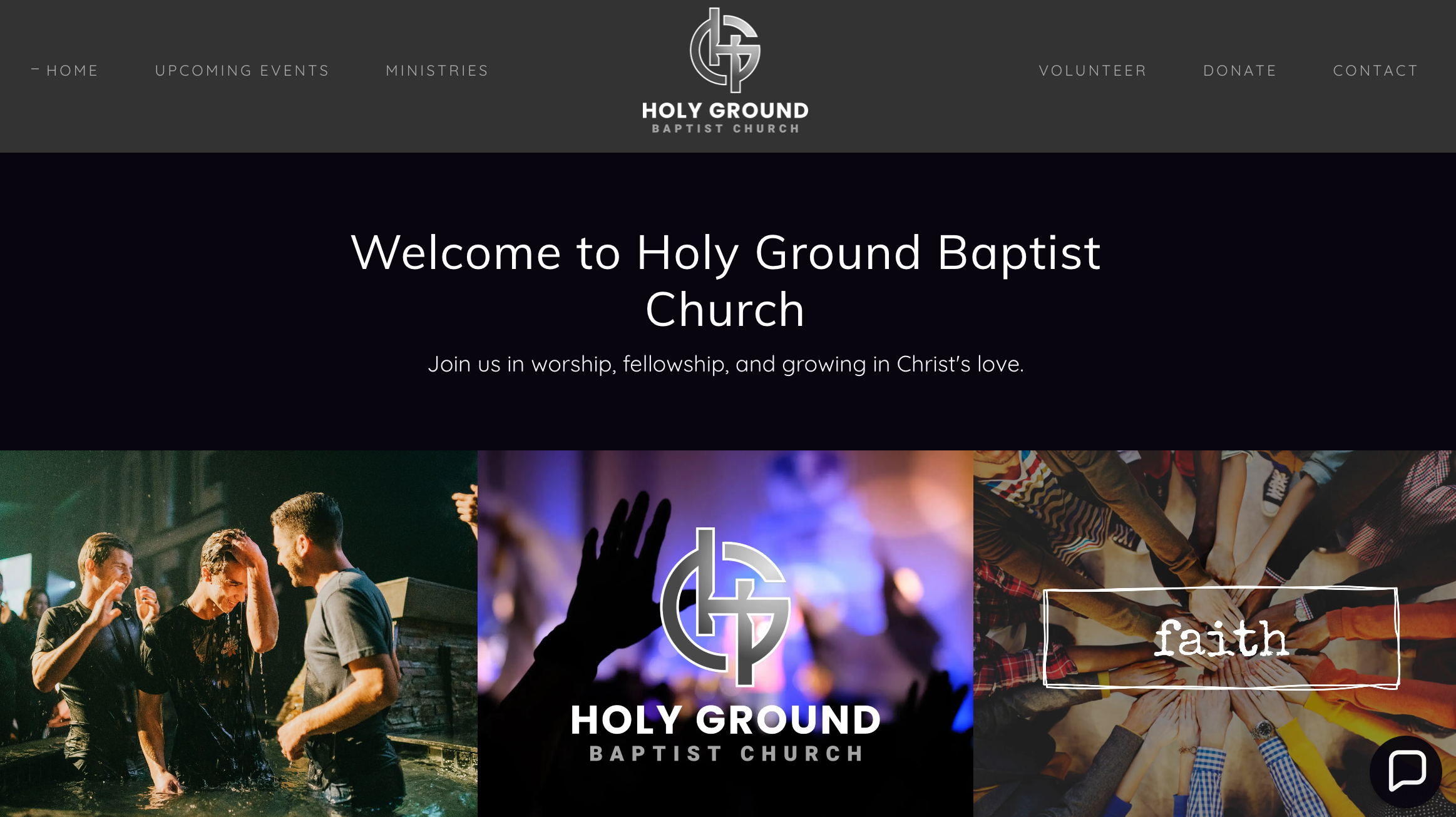 Mobile view of church website redesign in Genesee, Michigan